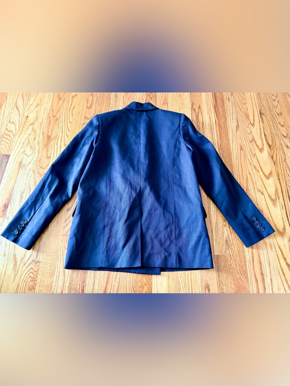 & Other Stories Navy Double-Breasted Blazer - Picture 7 of 10